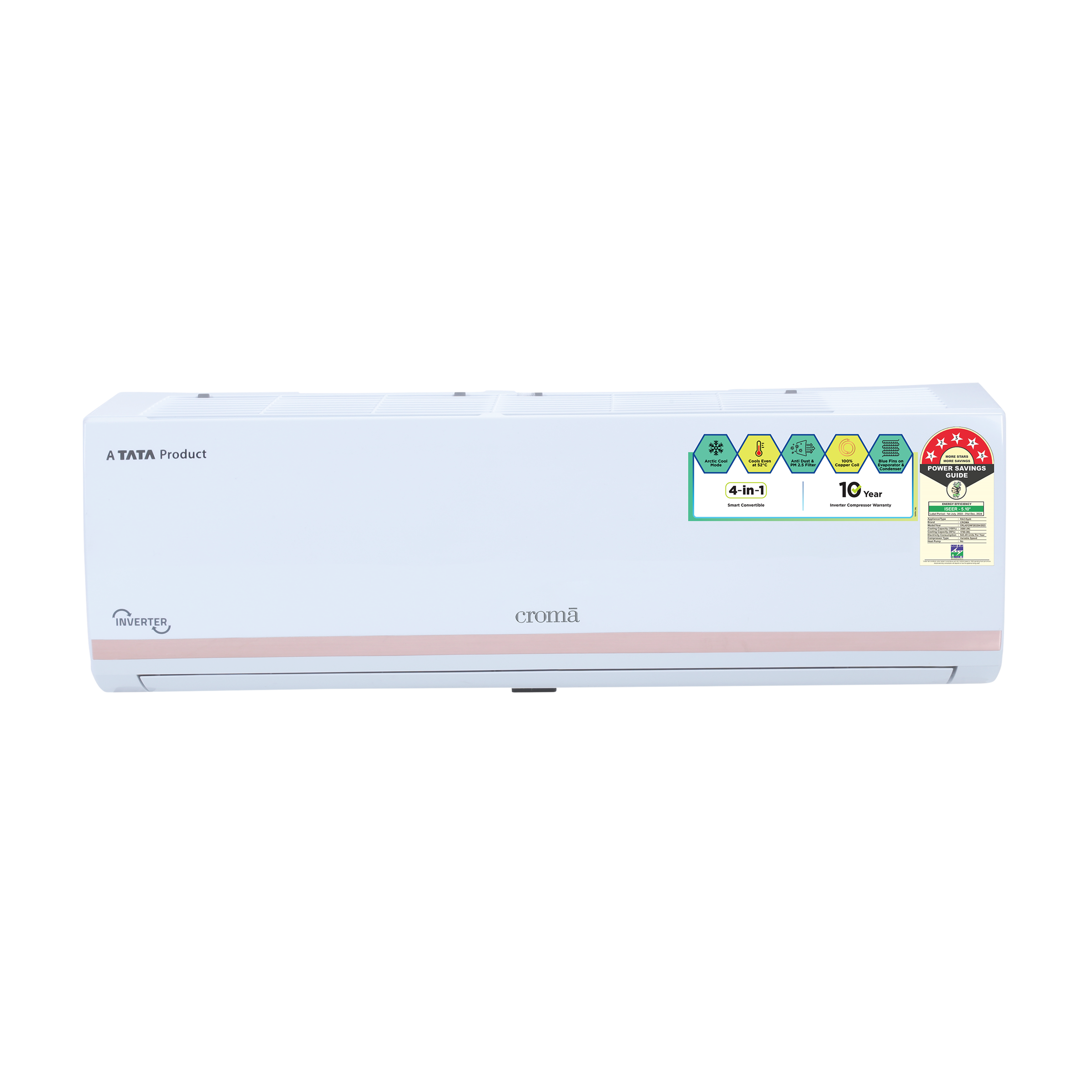 Buy Croma 4 In 1 Convertible 1 Ton 5 Star Inverter Split Ac With Dust